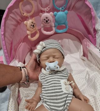 Bebe reborn silicona blanda platino 