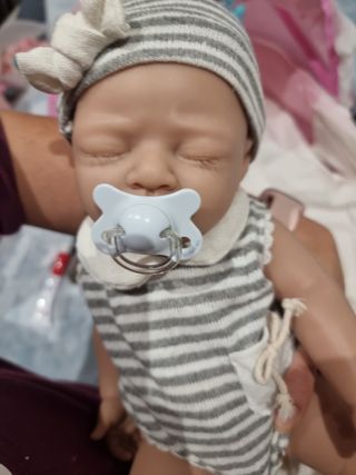 Bebe reborn silicona blanda platino 