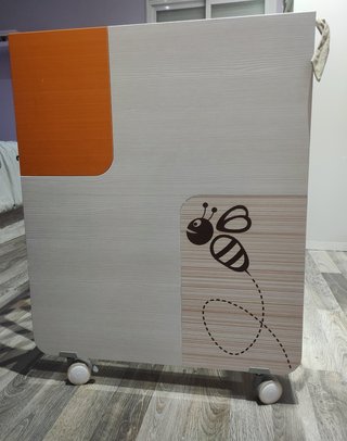 Cuna bebé + edredón + protector golpes