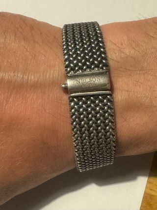bracciale in argento 925 intrecciato