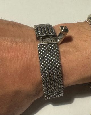 bracciale in argento 925 intrecciato