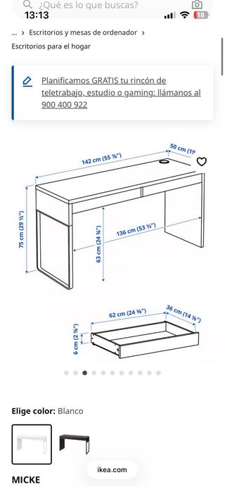 Escritorio ikea