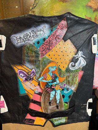 Chaqueta piel mujer customizada