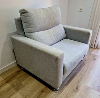 Sillón Monoplaza Gris Claro