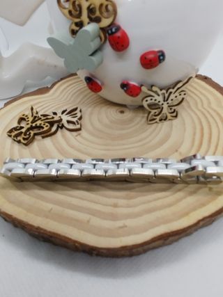 Pulsera chico  de acero y cerámica