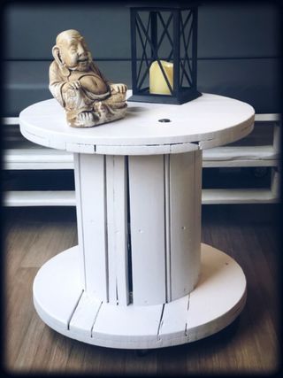 ♻️MESAS BOBINAS CARRETE MADERA CABLE CHILLPALET 🧵‼️