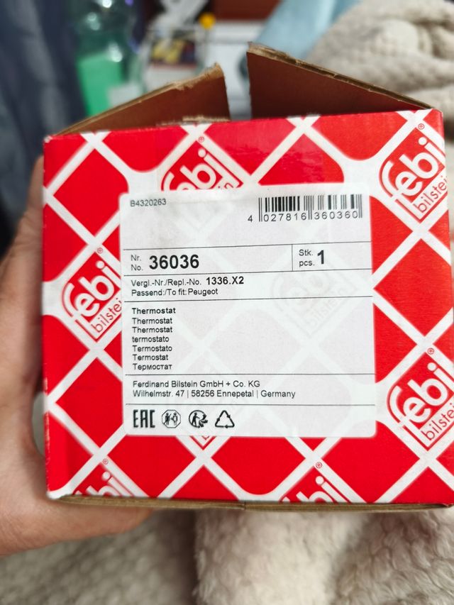 Caja termostato Peugeot 307 1.6 hdi