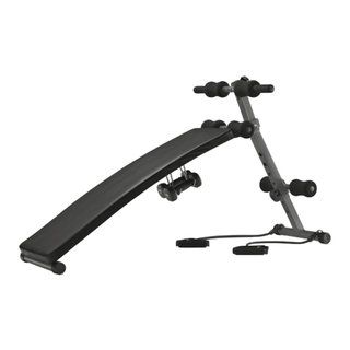Banco Musculación y Abdominales Crivit +Pesas