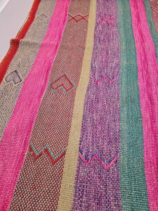 Alfombra hecha a mano de Perú 100% Lana