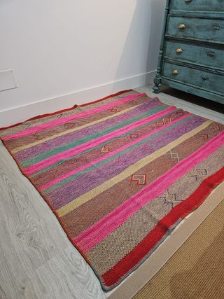 Alfombra hecha a mano de Perú 100% Lana