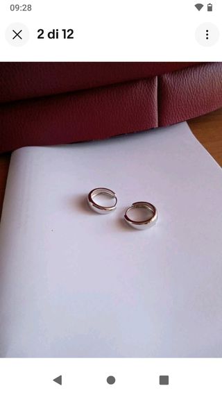 P21 orecchini cerchietto uomo 2cm inox