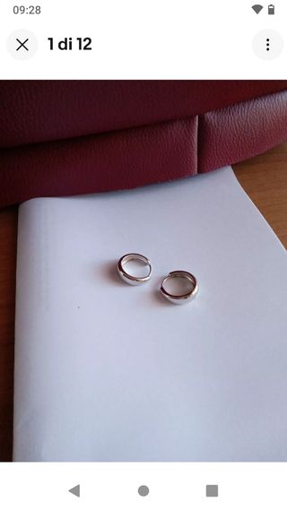 P21 orecchini cerchietto uomo 2cm inox