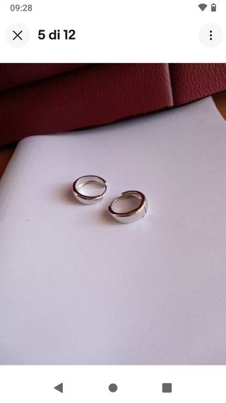 P21 orecchini cerchietto uomo 2cm inox