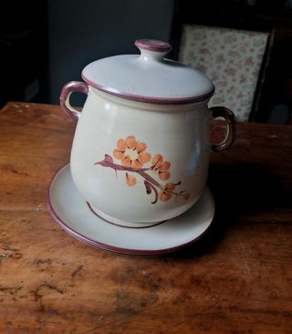 Contenitore Vintage beige biscotti 