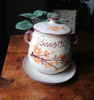 Contenitore Vintage beige biscotti 