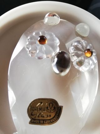 Gufo in cristallo di Bohemia