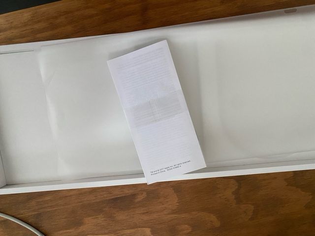 Caja oficial Mac teclado largo