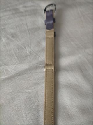 Flexi collare pelle viola