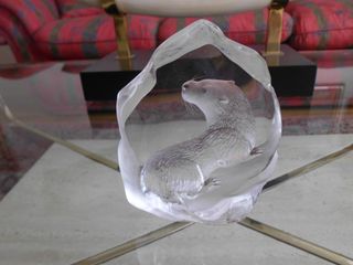 Escultura cristal a mano mats jonasson