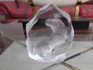 Escultura cristal a mano mats jonasson