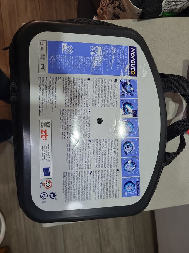 Cadenas nieve de tela