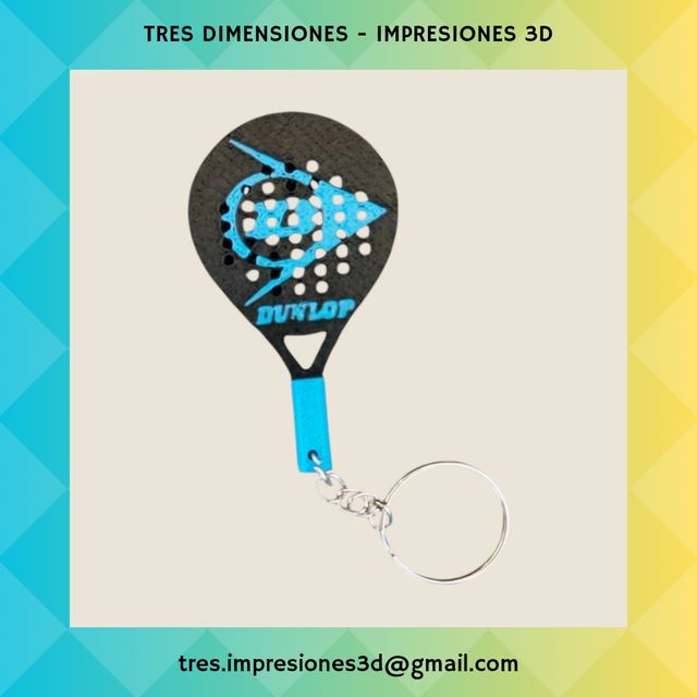 Llavero Dunlop padel