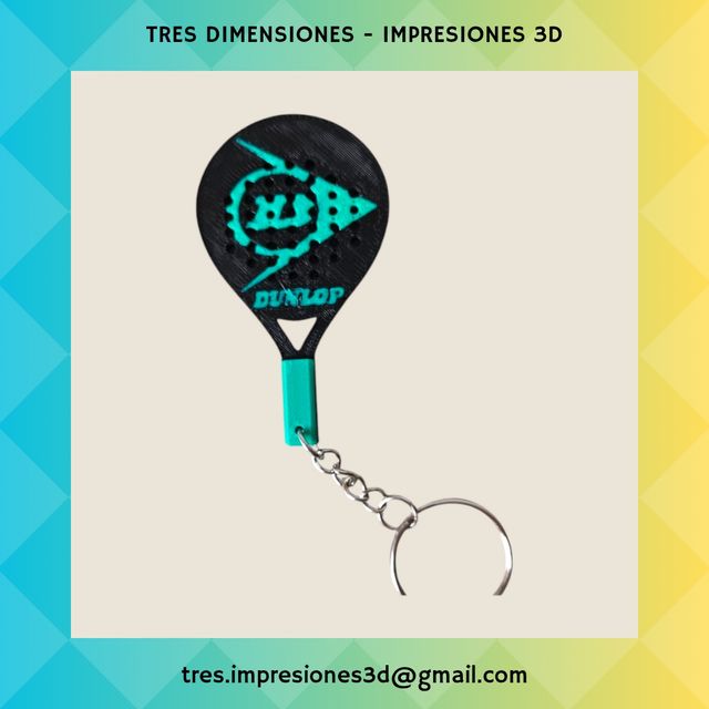 Llavero Dunlop padel