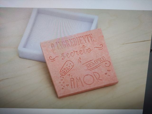 Molde Silicone - Placa Ingrediente Secreto - LG