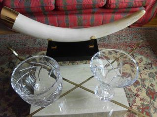 Conjunto 2 piezas cristal bohemia