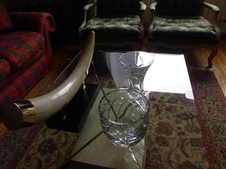 Conjunto 2 piezas cristal bohemia