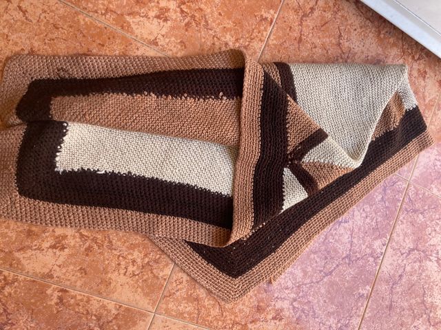 Manta colores echa a mano