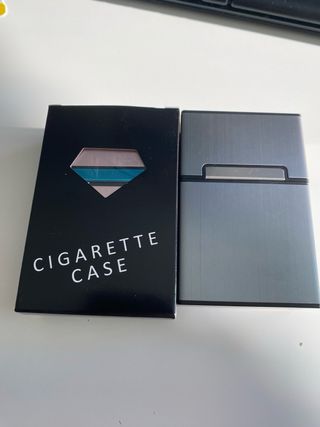 Pitillera cigarrillos, cerradura magnetic