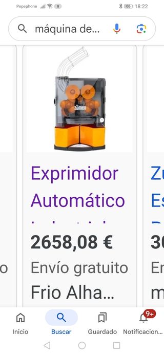 Máquina de zumo profesional
