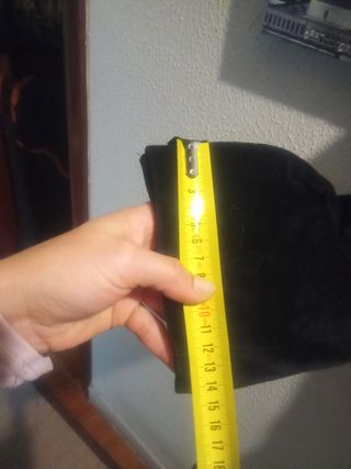 Americana negra terciopelo con 6 bolsillos