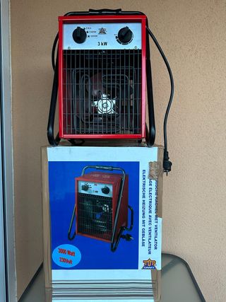 Radiador industrial eléctrico con ventilador 3000w