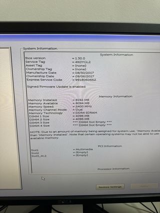PC optiplex 5050 y teclado y raton