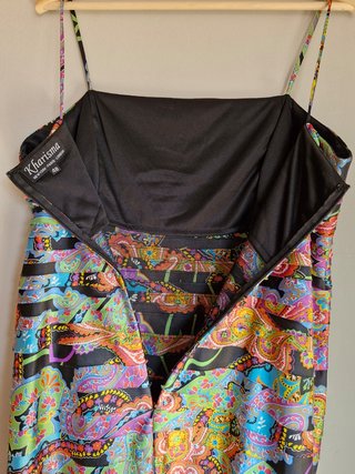 Vestido cokctail Kharisma a rayas