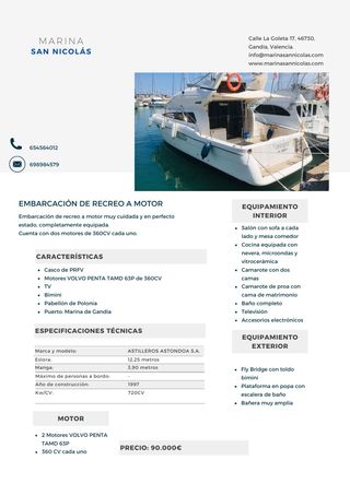 BARCO A MOTOR DE SEGUNDA MANO EN VENTA