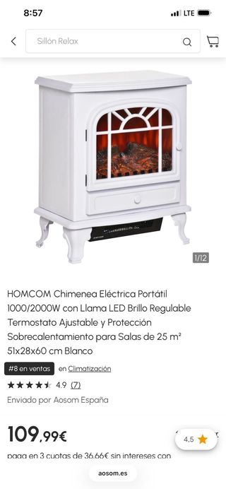 Chimenea luz