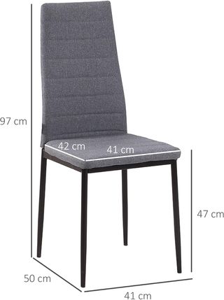 Set 4 Sedie Imbottite per Soggiorno o Sala da Pran