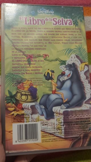 El libro de la selva vhs cinta video