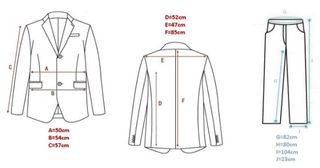 Traje beige