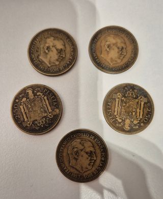 Monedas 2,50 pesetas Franco