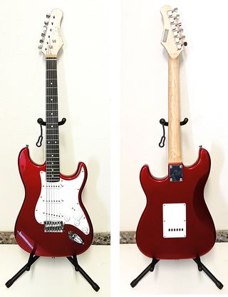 Guitarra eléctrica EKO Mod 1956 con su soporte