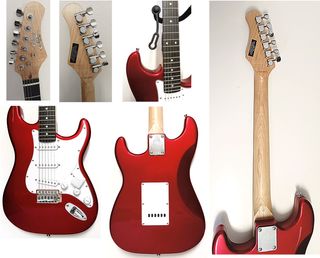 Guitarra eléctrica EKO Mod 1956 con su soporte