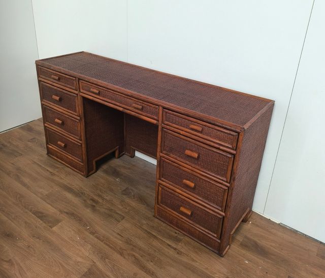 ESCRITORIO COMODA MIMBRE RATAN BAMBU