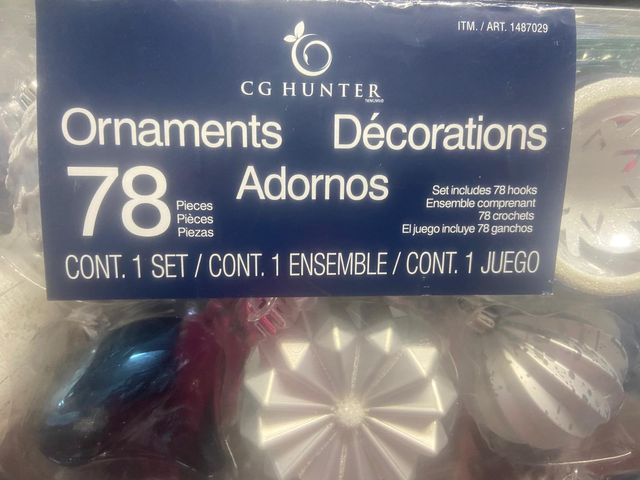 Caja adornos navidad