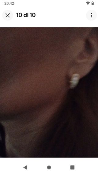 R10 orecchini cerchietto acciaio oro uomo