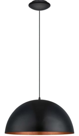 EGLO GAETANO illuminazione da soffitto nero e rame