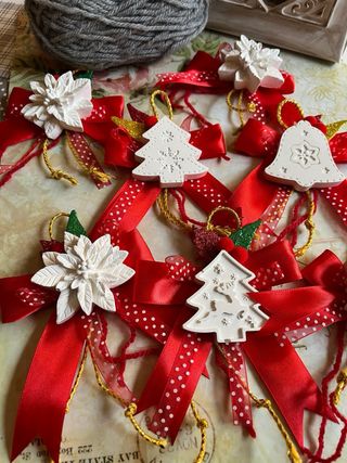 Fiocchi Segnaposto chiudi pacco Natale